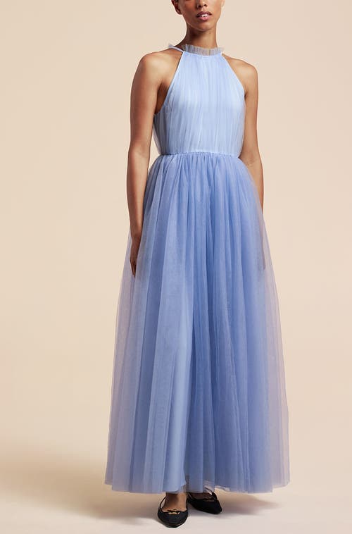 REBECCA TAYLOR REBECCA TAYLOR TULLE HALTER NECK GOWN