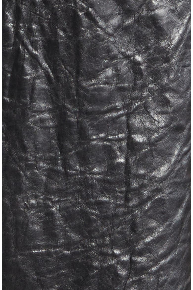 Pelle Leather Shirt Jacket, Alternate, color, BLACK