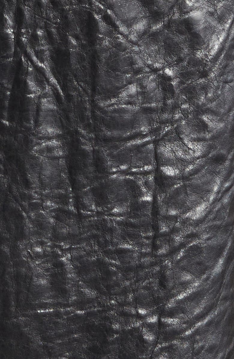 Rick Owens Pelle Leather Shirt Jacket, Alternate, color, Black