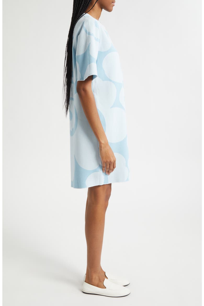 Mahdollisuus Unikko Cotton Blend Knit Dress, Alternate, color, LIGHT BLUE