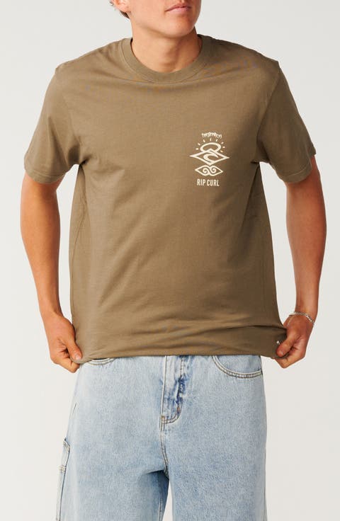 Search Icon Organic Cotton Graphic T-Shirt