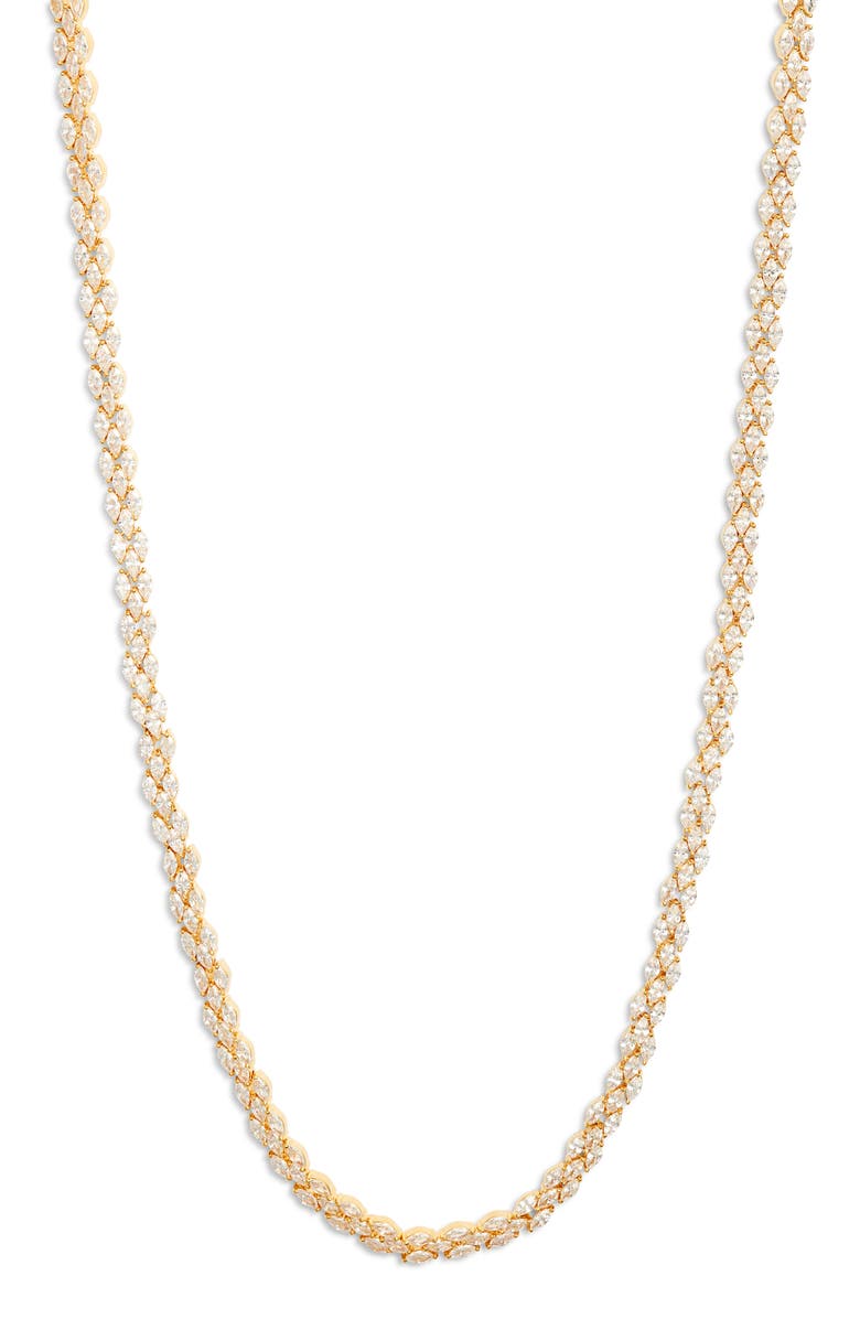Nordstrom Cubic Zirconia Fancy Chain Necklace, Main, color, 
