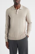 NN07 Serge 6584 Long Sleeve Wool Blend Polo Sweater