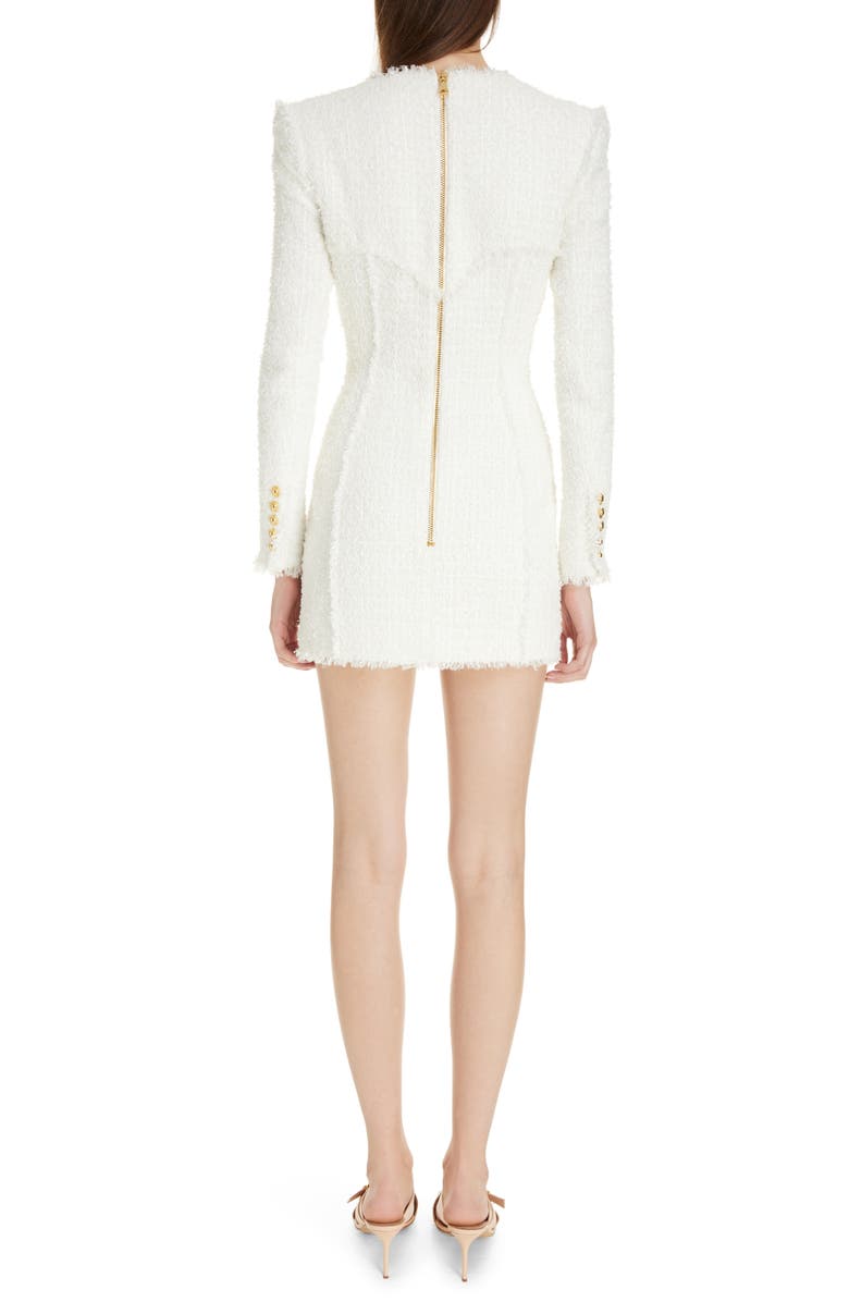 chinese dress ladies Long Pleated Knit Dress by Balmain main image 0