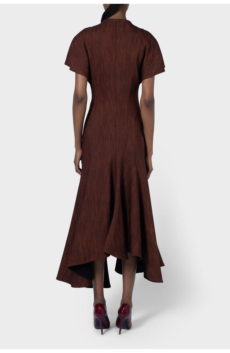 Roksanda Sapha Tailored Midi Dress, Alternate, color, Blood Orange