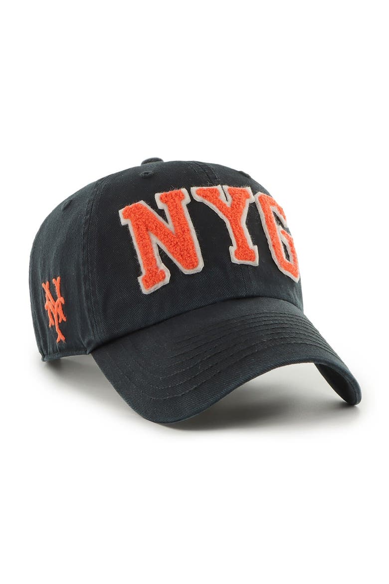 Men's '47 Black New York Giants Cooperstown Collection Hand Off Clean Up Adjustable Hat, Main, color, Black