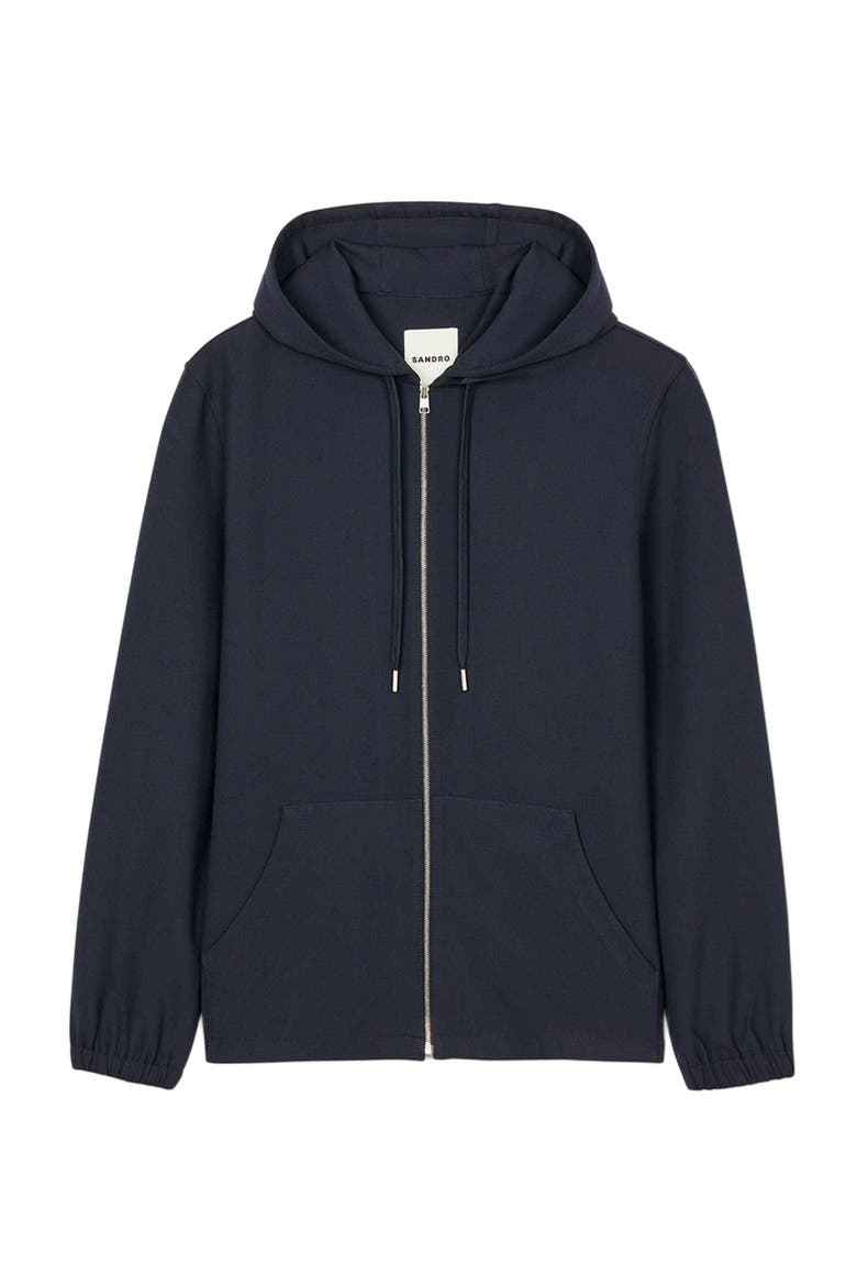 Hooded shirt jacket, Alternate, color, Navy blue
