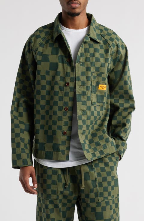 Organic Cotton Drill Printed Front of House Jacket