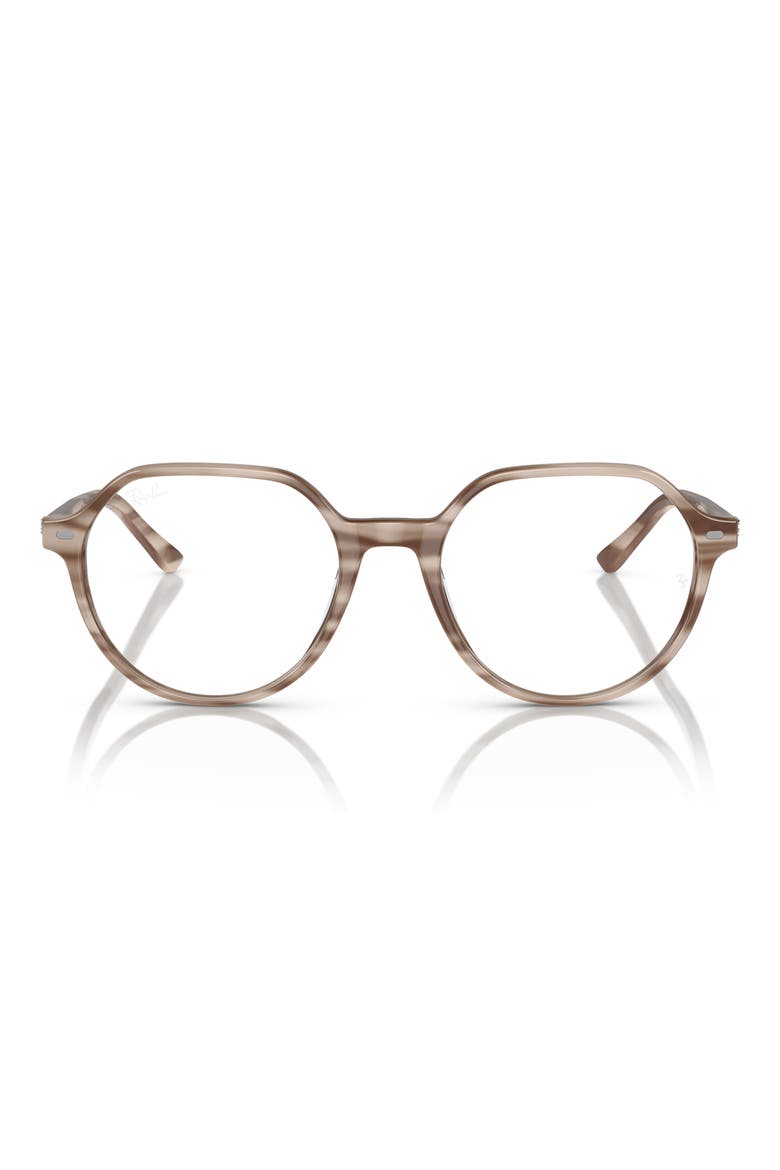 RX5395 49mm Square Optical Glasses, Main, color, BEIGE