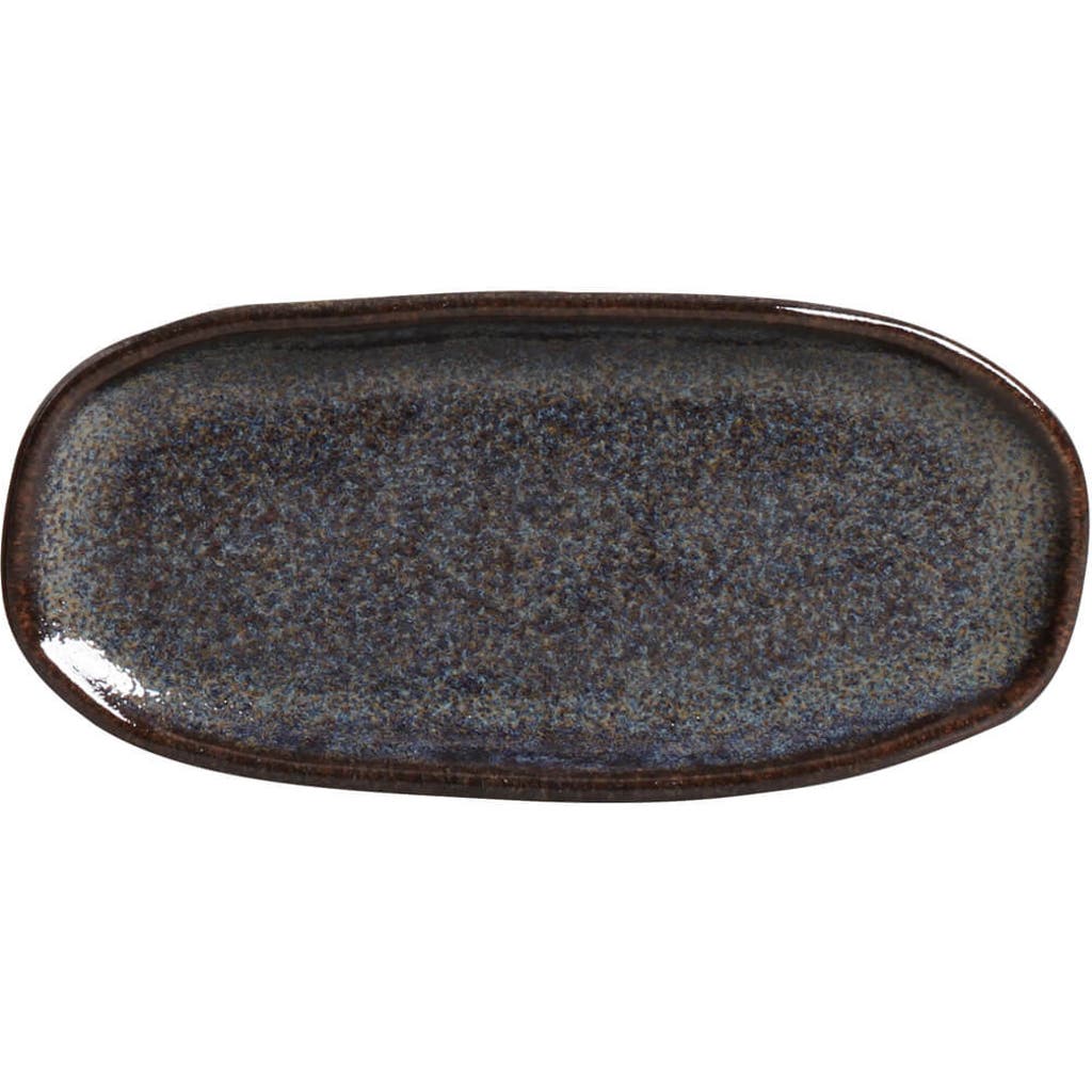 Porto Brasil Shallow Organic Oval Platter Mini Set Of 4 In Multi