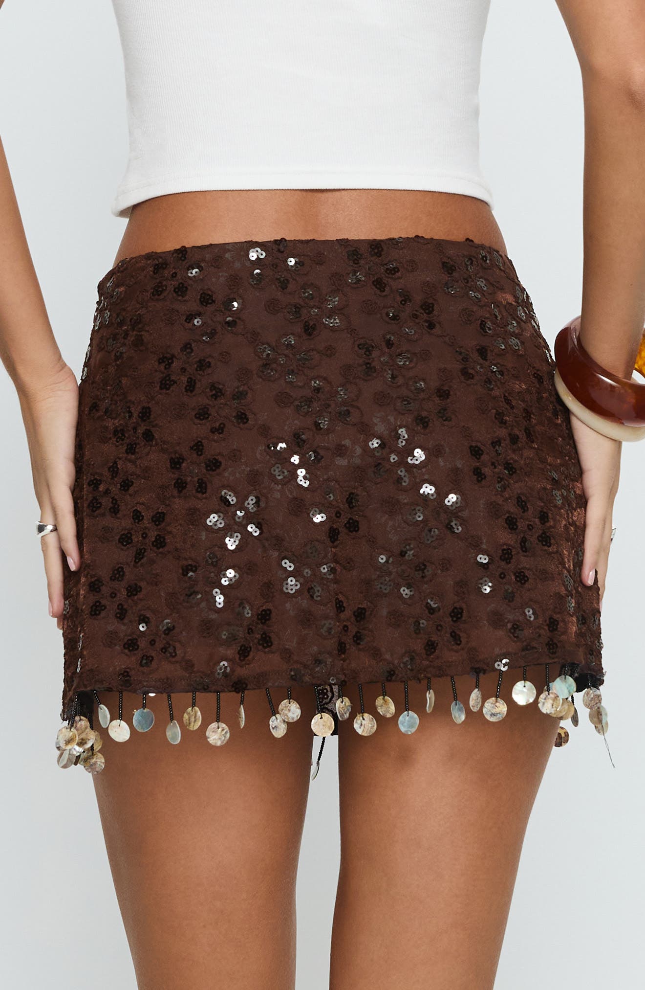 We Made It Sequin Beaded Miniskort - image 2