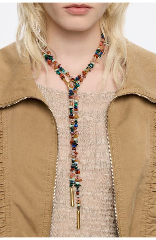 Bimba Y Lola Multicolor Stones Necklace In Multi