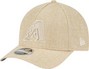 New Era Men's New Era Beige Arizona Diamondbacks Cotton Weave M-Crown A-Frame 9FORTY Adjustable Hat