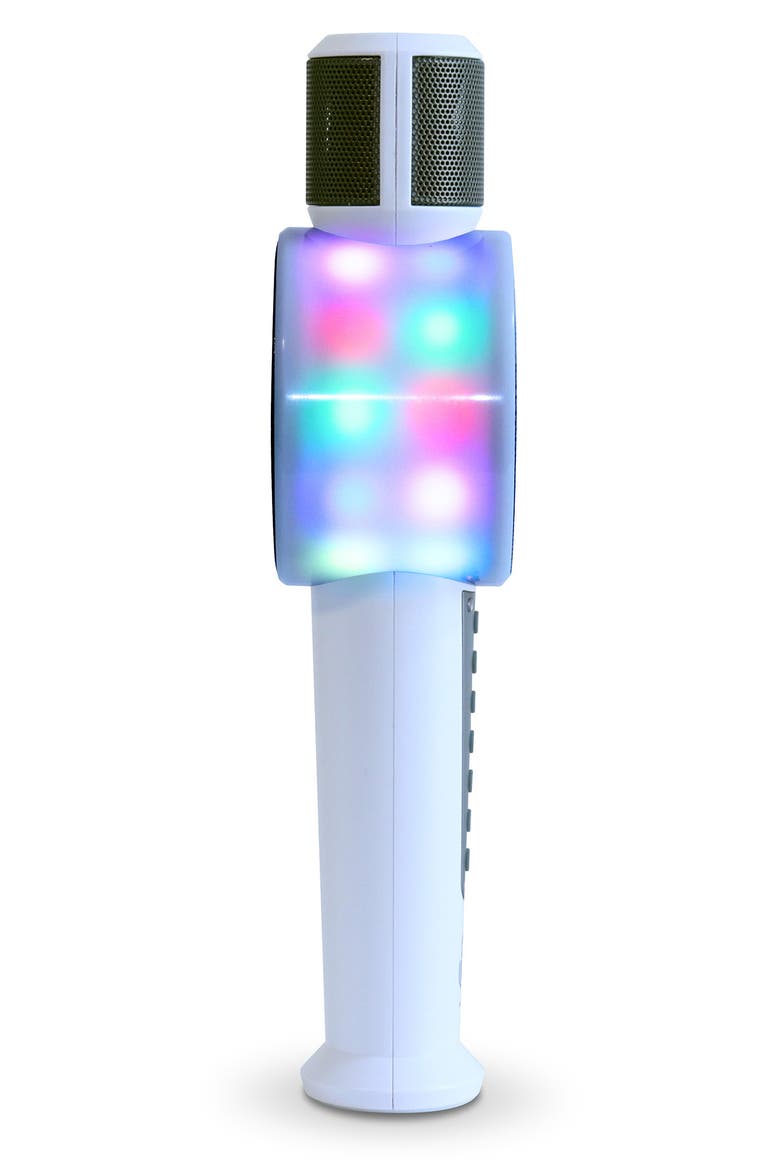 Party Machine Karaoke Microphone, Alternate, color, WHITE