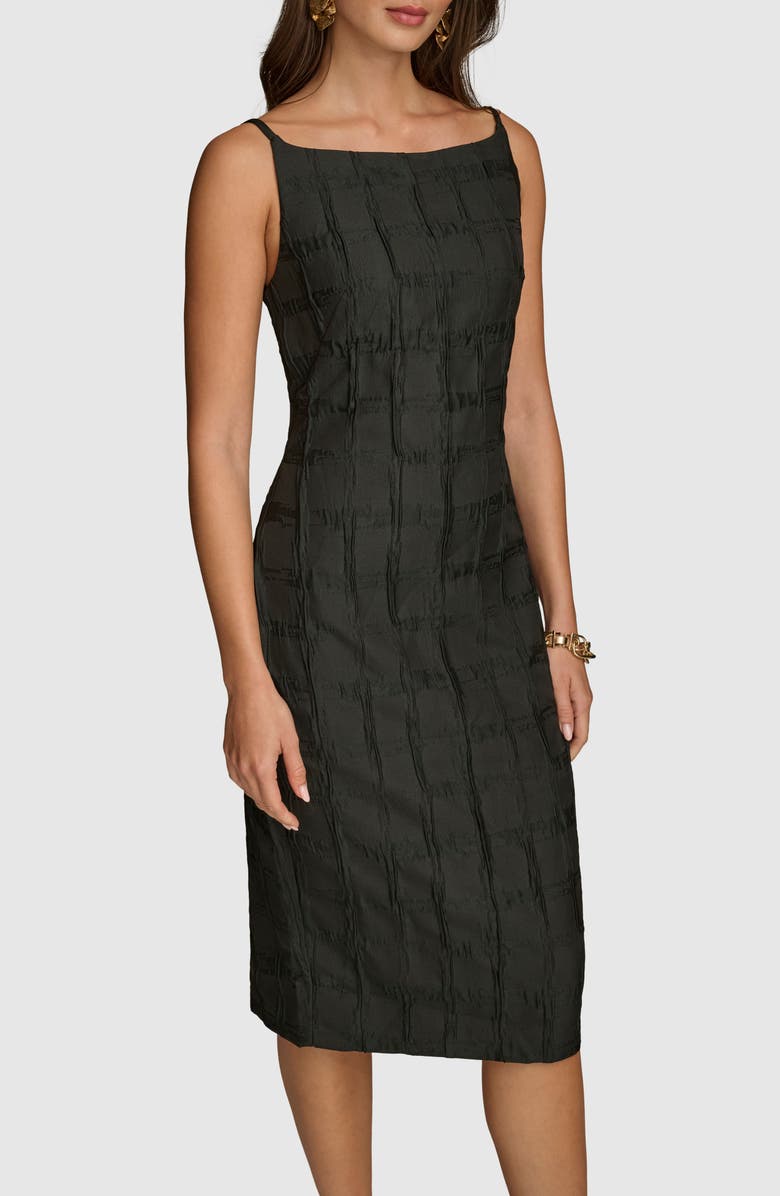 Donna Karan New York Texture Sleeveless Sheath Dress, Alternate, color, 