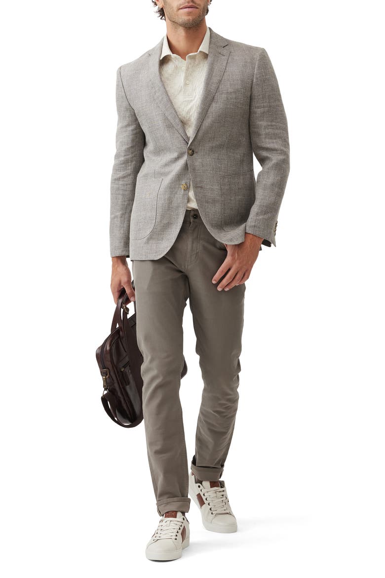 The Cascades Slub Linen & Wool Sport Coat, Alternate, color, MINK