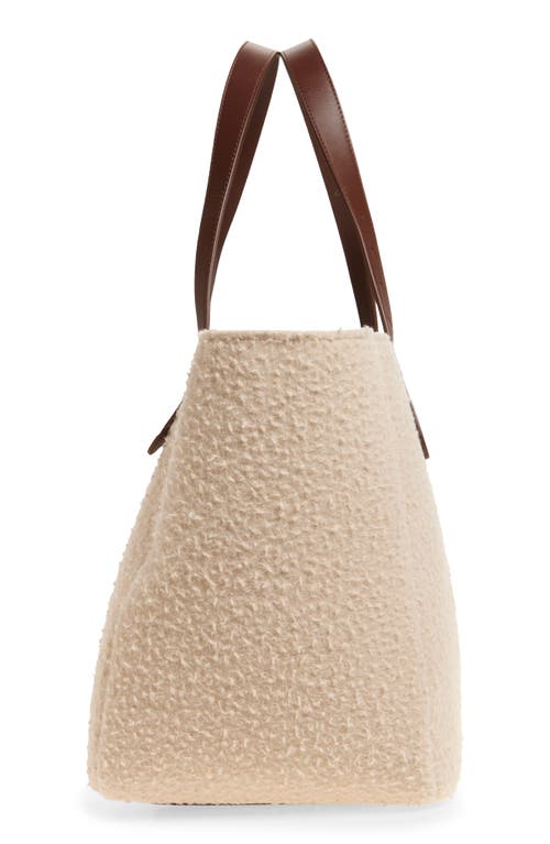 Jw Anderson Belt Anchor Logo Felted Wool Tote
