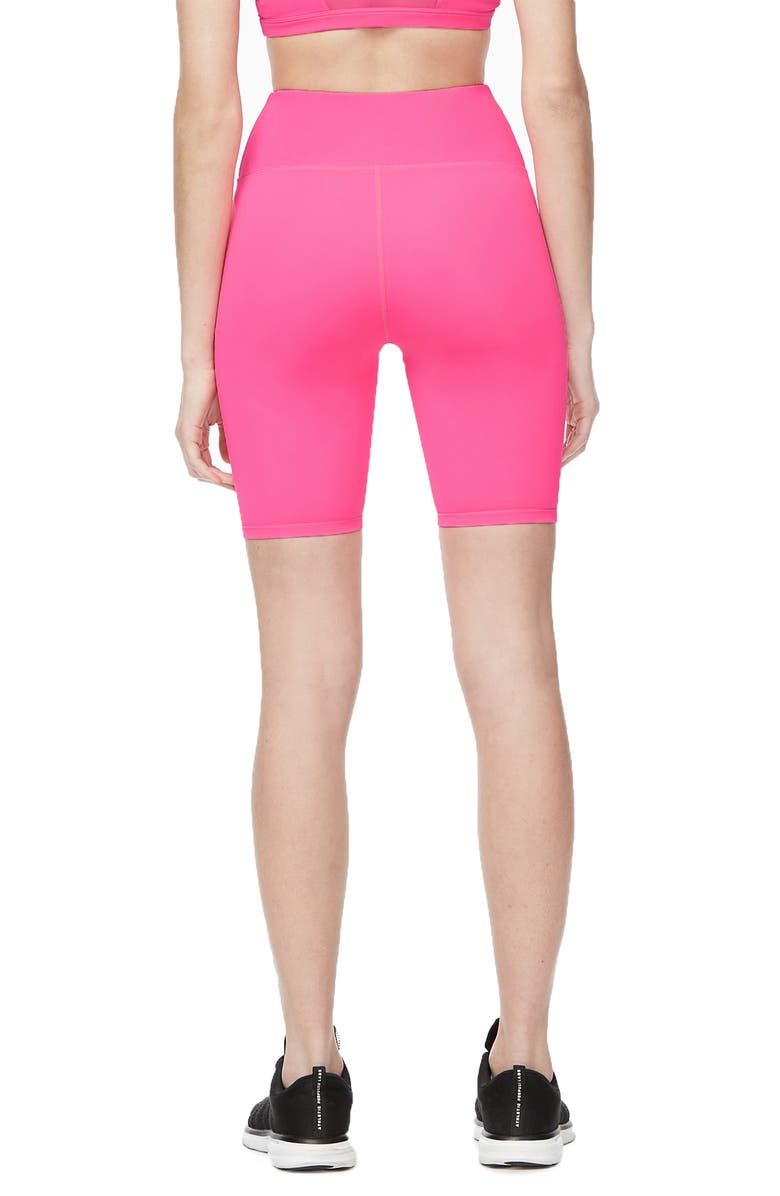 Good American Neon High Waist Bike Shorts, Alternate, color, 