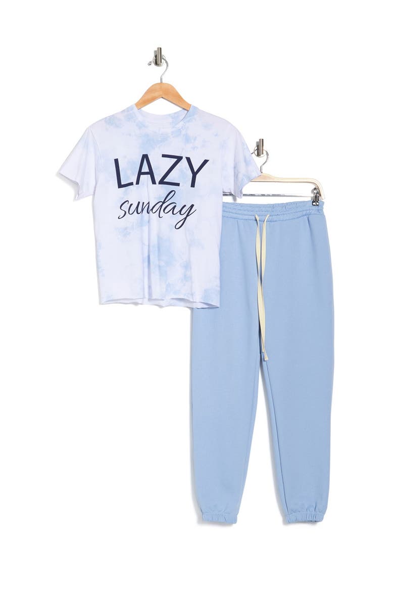 COZY ROZY Lazy Sunday Fleece 2-Piece Set, Alternate, color, 