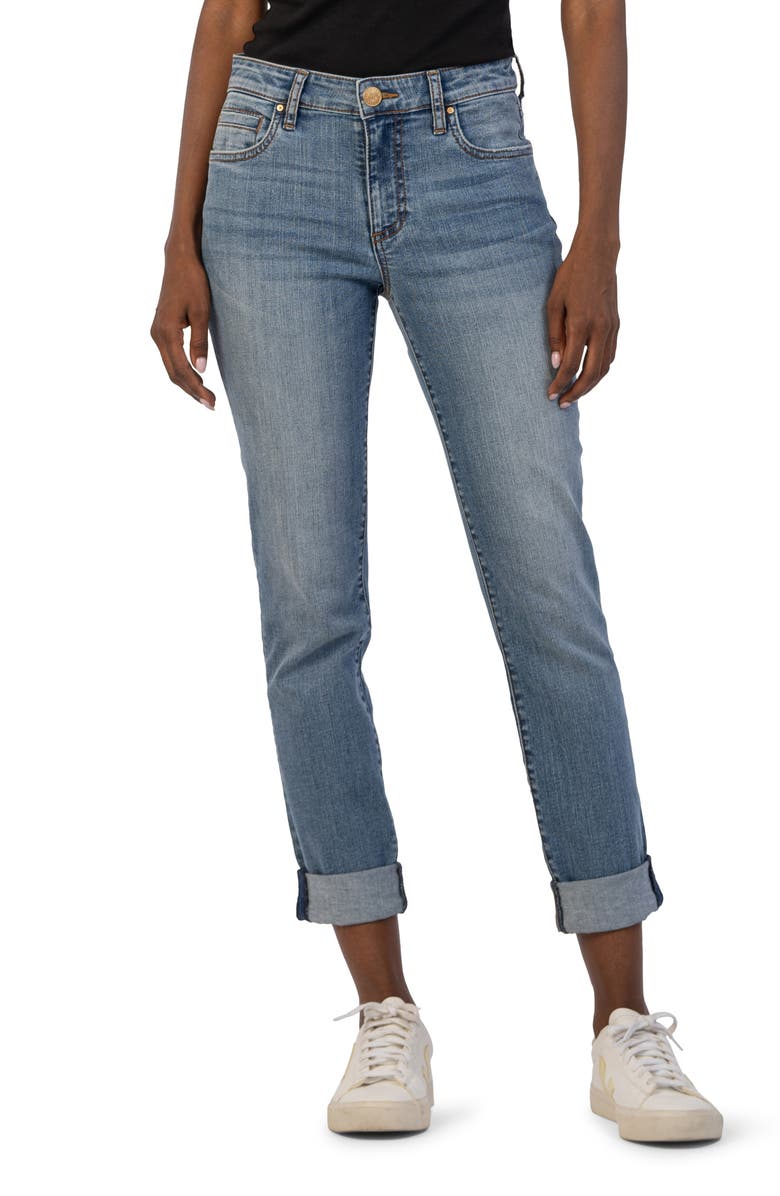 KUT from the Kloth Catherine Mid Rise Boyfriend Jeans, Main, color,