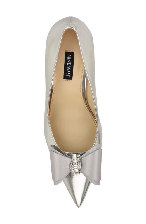 Nine West Ceryn Pointed Toe Pump In Silver