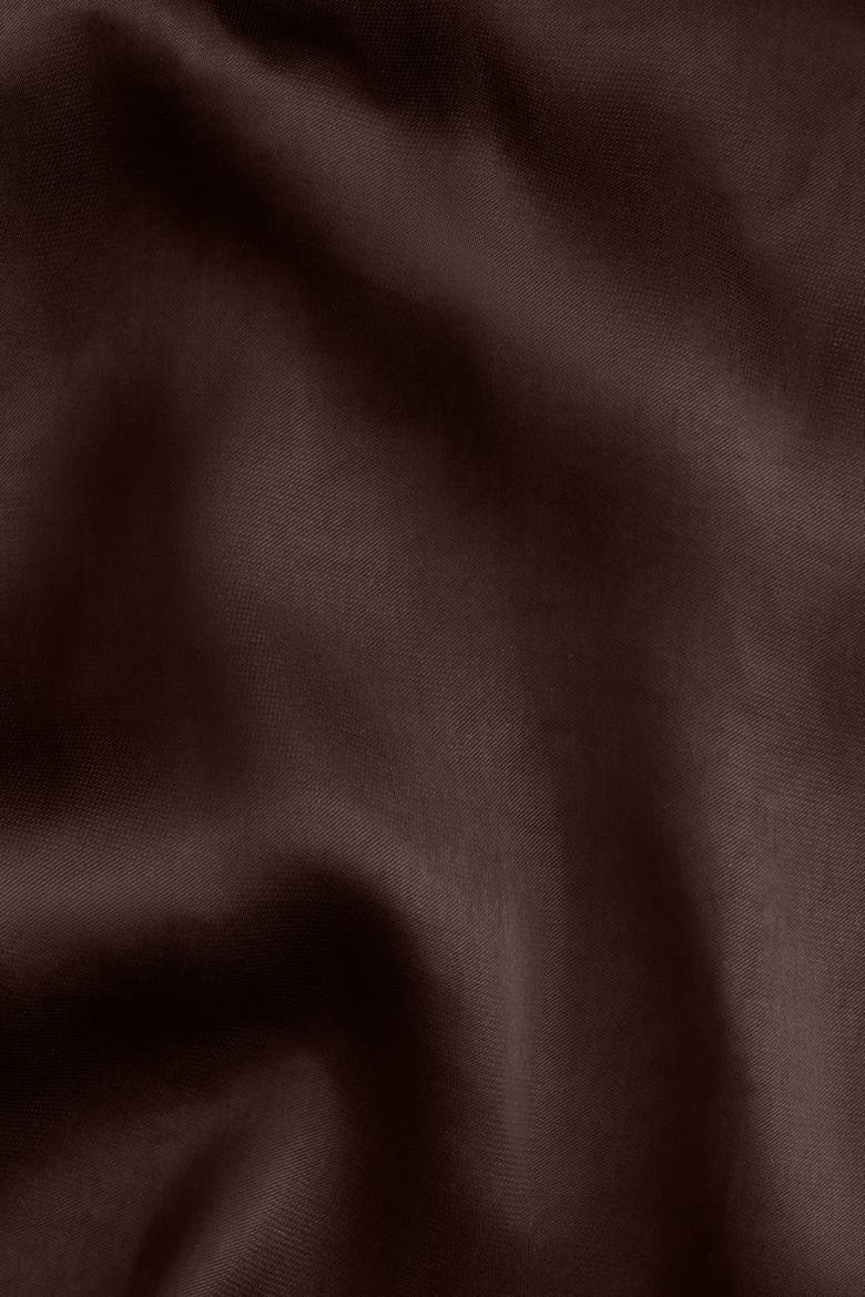 Flared Satin Trousers, Alternate, color, Dark brown