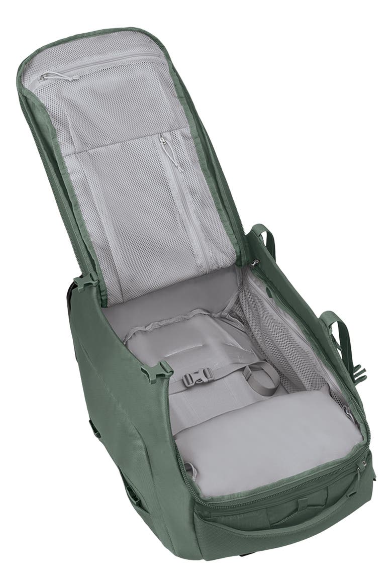 Sojourn 22-Inch 45-Liter Shuttle Wheeled Recycled Nylon Duffle Bag, Alternate, color, KOSERET GREEN