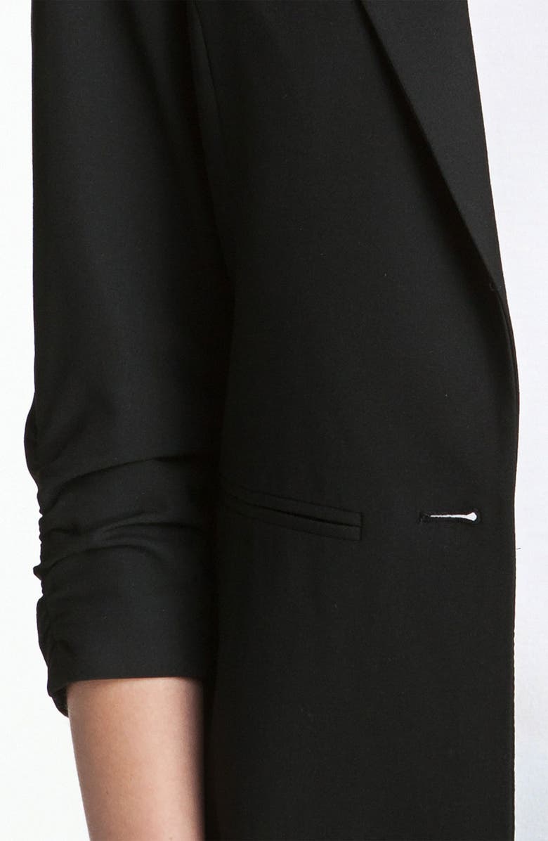 MICHAEL Michael Kors Ruched Sleeve Boyfriend Jacket, Alternate, color, 