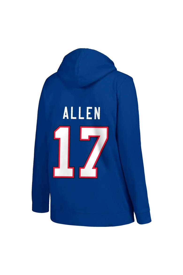 Women's Profile Josh Allen Royal Buffalo Bills Plus Size Player Name & Number Pullover Hoodie, Alternate, color, Royal