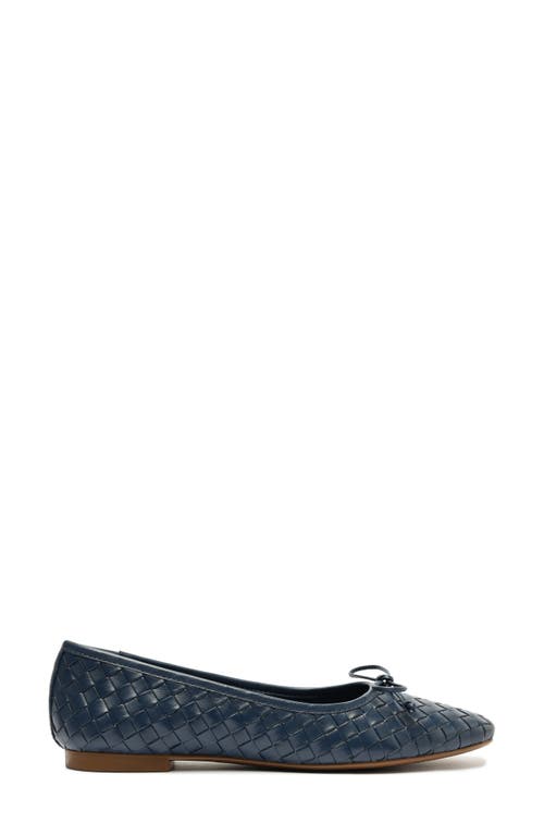 Schutz Arissa Woven Ballet Flat In Drees Blue