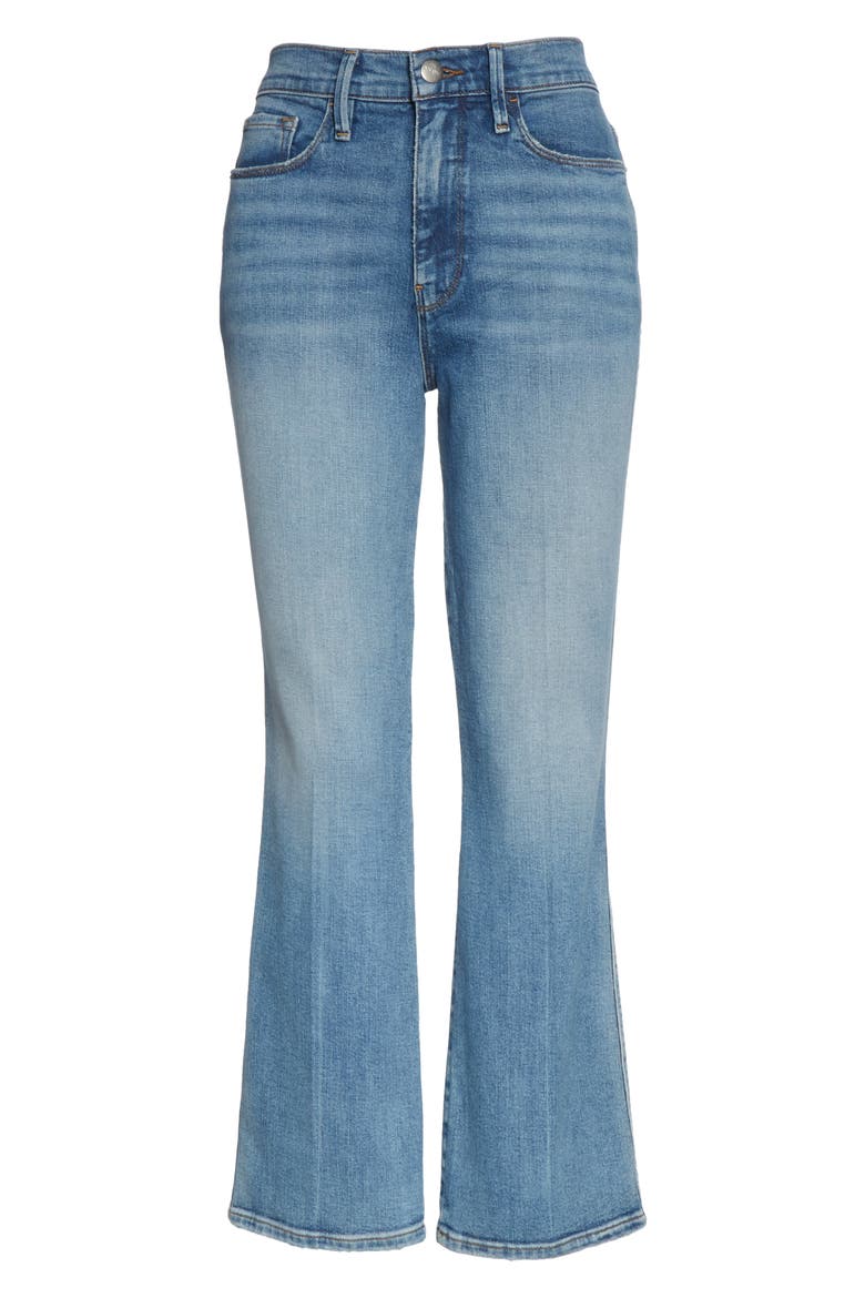 Le Sylvie High Waist Kick Boot Crop Jeans, Alternate, color, BOBBI