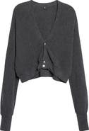 R13 Cropped Merino Wool Cardigan