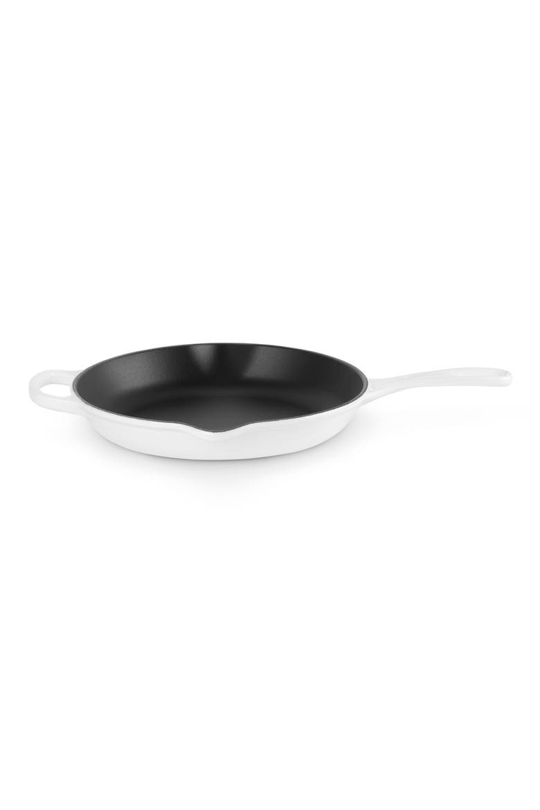 Signature 9-Piece Enameled Cast Iron Cookware Set, Alternate, color, WHITE