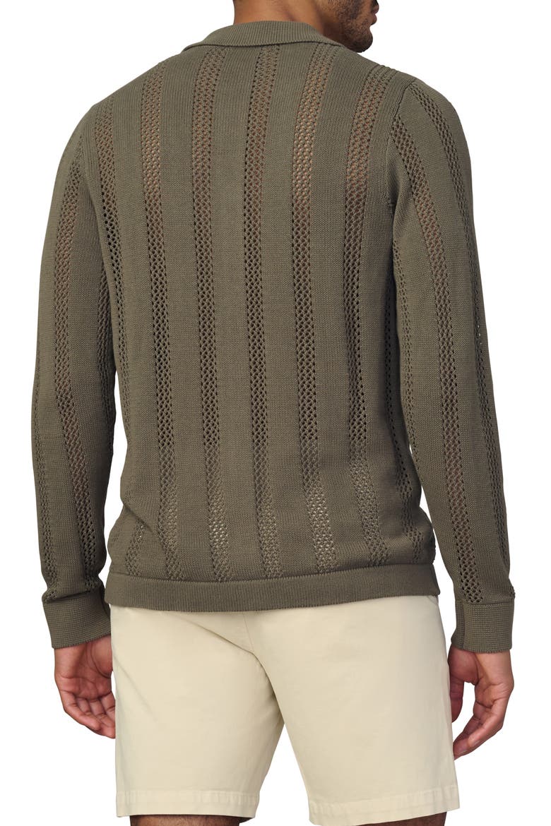 Summer Open Knit Cardigan, Alternate, color, LICHEN