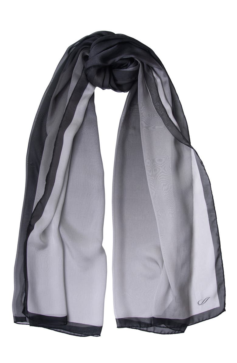 Elizabetta Sophia - Silk Scarf/Shawl for Women, Main, color, Smoke