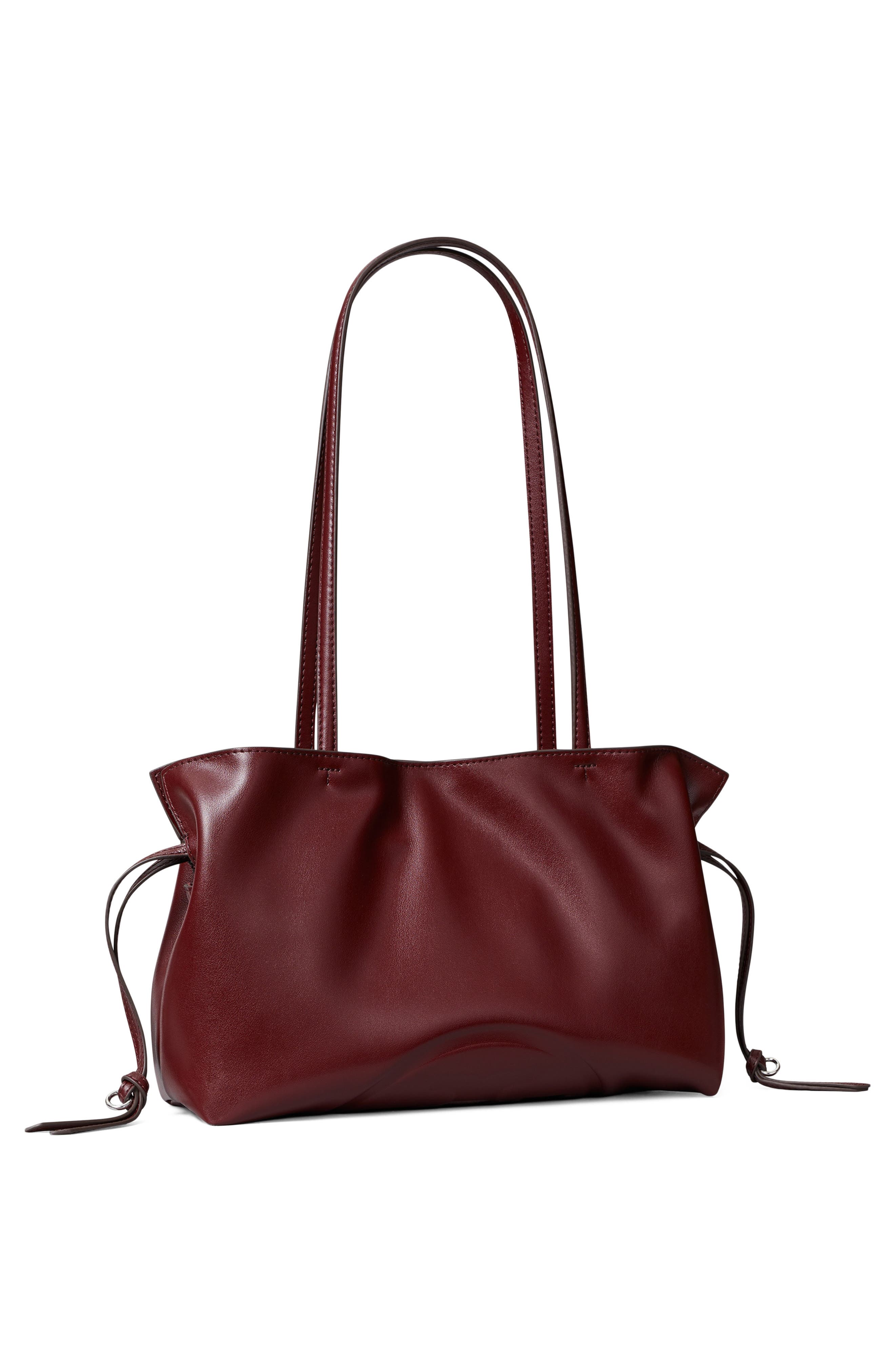 Small Ella Natuura™ Drawstring Tote, Alternate, color, MERLOT