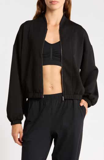 Whisper Knit Bomber Jacket