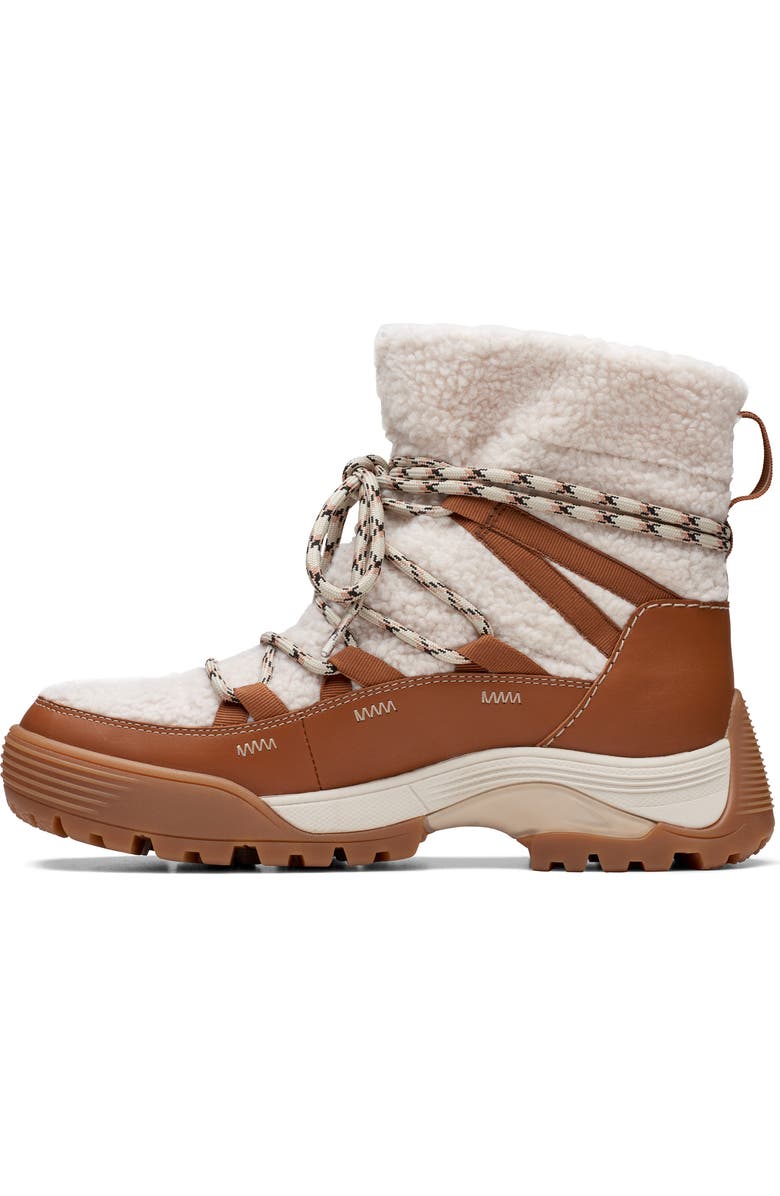 Clarks<sup>®</sup> ATL Hike Up Waterproof Faux Shearling Boot, Alternate, color,