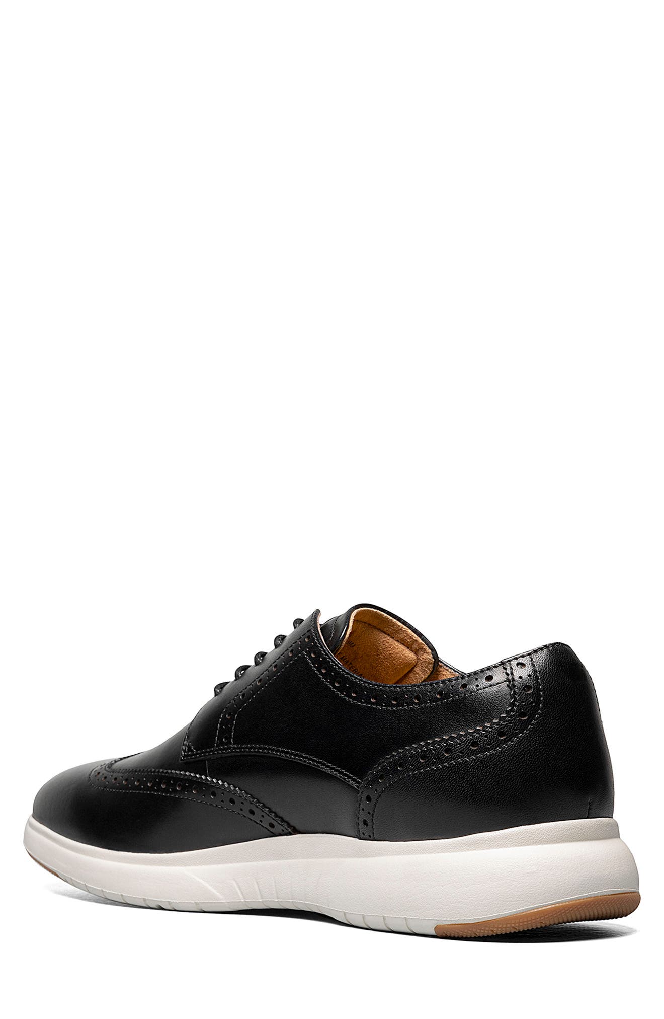 Florsheim Dash Wingtip Derby, Alternate, color, Black/ White