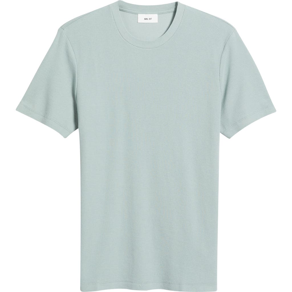 Nn07 Adam 3209 Pima Cotton-jersey T-shirt In Steely Blue