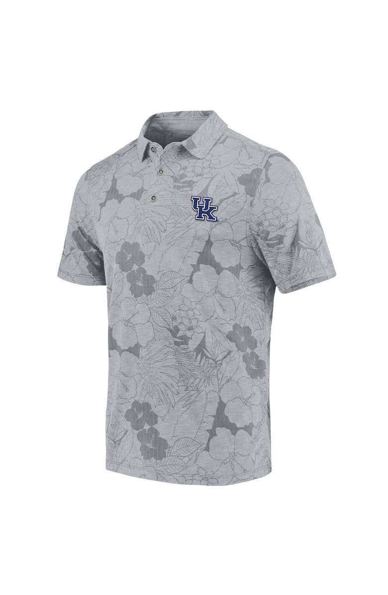 Tommy Bahama Men's Tommy Bahama Gray Kentucky Wildcats Miramar Blooms Polo, Alternate, color, Gray