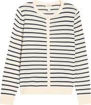 Caslon® Merino Wool Blend Crewneck Cardigan