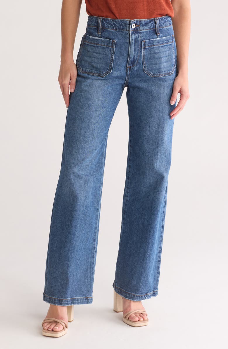 Sanctuary Supernova Wide Leg Jeans, Main, color, Brightside