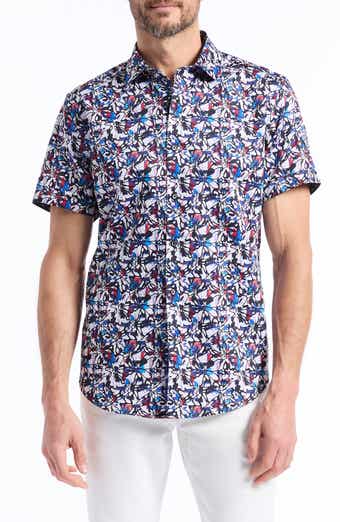 Robert Graham Dolwen Short Sleeve Cotton Button-Up Shirt