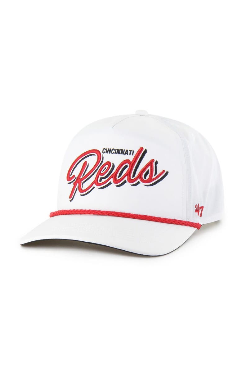 '47 Men's '47 White Cincinnati Reds Brrr Fairway Hitch Adjustable Hat, Main, color, White