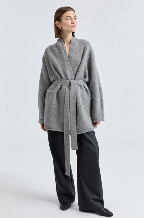 Almina Concept Wrap Cardigan In Green
