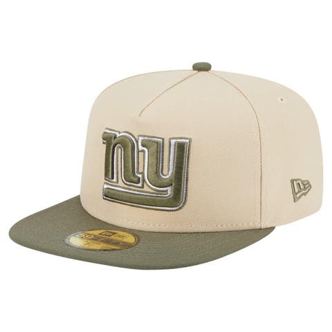 Men's New Era  Light Beige/Olive New York Giants Color Pack A-Frame 59FIFTY Fitted Hat