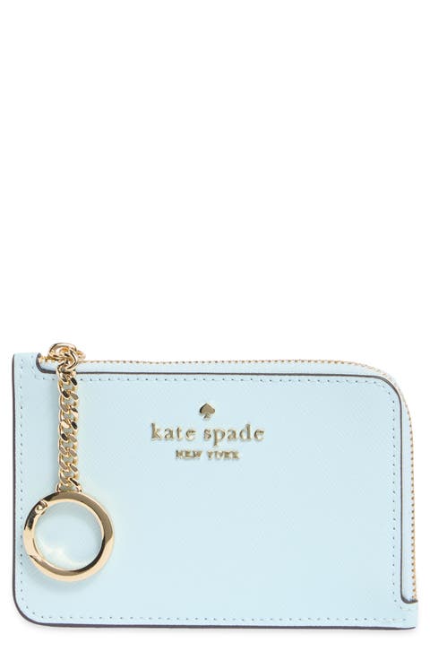 madison saffiano zip card case