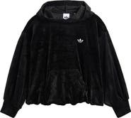 adidas Kids' Rib Velour Hoodie