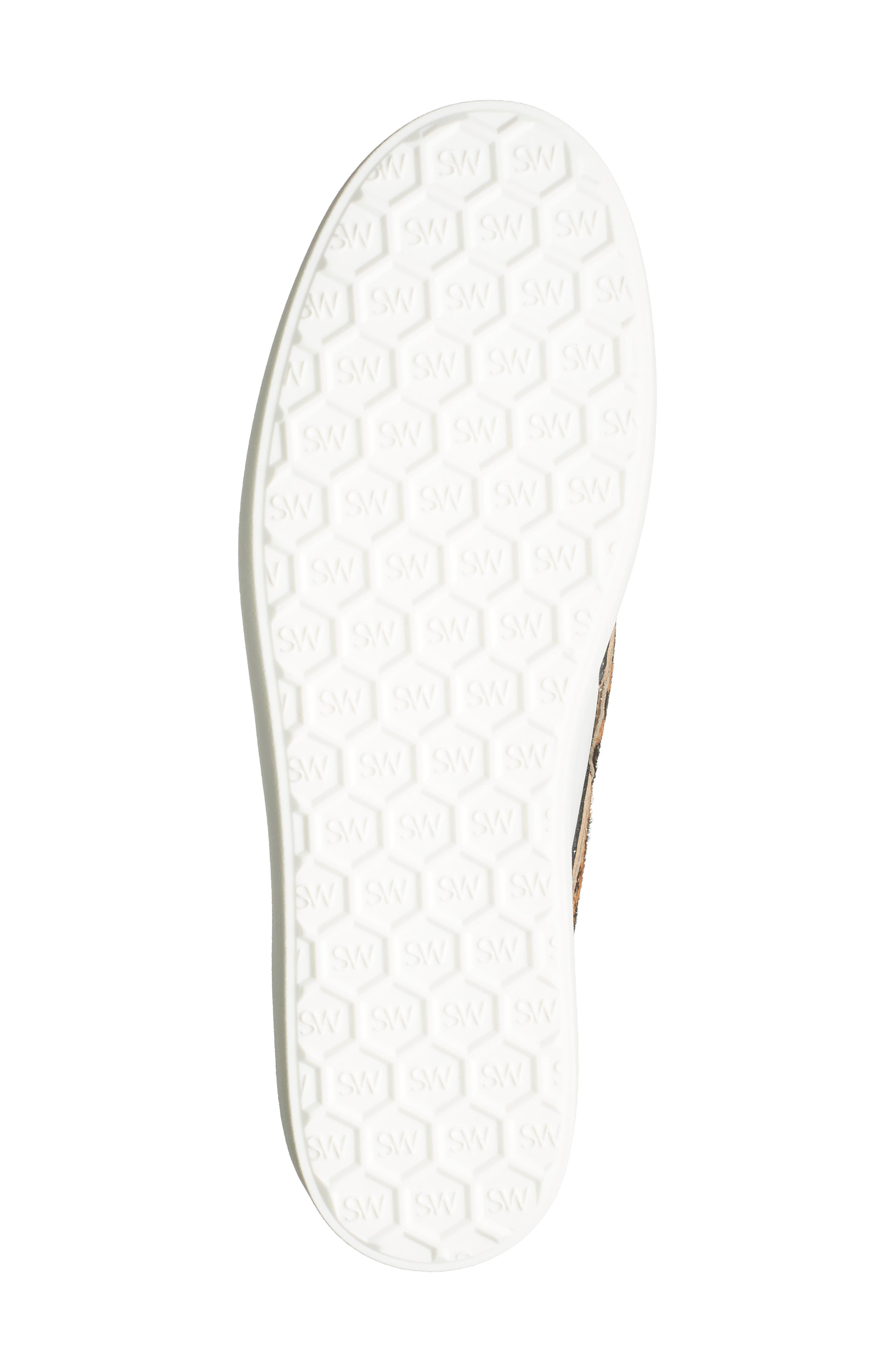 Stuart Weitzman Daryl Genuine Calf Hair Trim Sneaker, Alternate, color, 